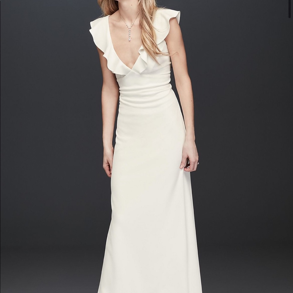 David’s bridal ivory wedding gown